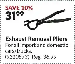 Princess Auto Exhaust Removal Pliers offer