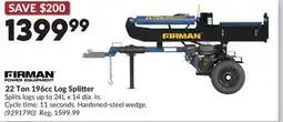 Princess Auto 22 Ton 196cc Log Splitter offer