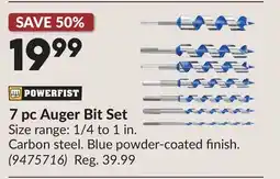 Princess Auto 7 pc Auger Bit Set offer