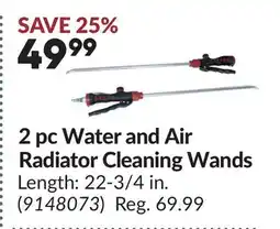Princess Auto 2 pc Water and Air Radiator Cleaning Wands offer