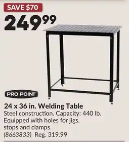 Princess Auto 24 x 36 in. Welding Table offer