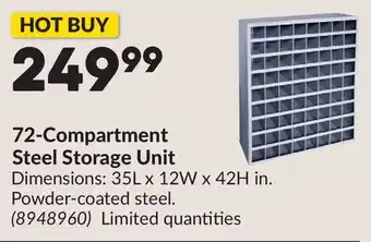 Princess Auto 72-Compartment Steel Storage Unit offer