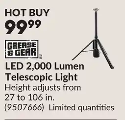 Princess Auto LED 2,000 Lumen Telescopic Light offer