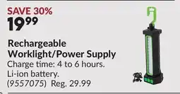 Princess Auto Rechargeable Worklight/Power Supply offer