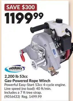 Princess Auto Gas-Powered Rope Winch offer