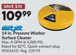 Princess Auto 14 in. Pressure Washer Surface Cleaner offer