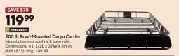 Princess Auto 200 lb Roof-Mounted Cargo Carrier offer
