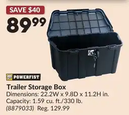 Princess Auto Trailer Storage Box offer