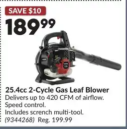 Princess Auto 25.4cc 2-Cycle Gas Leaf Blower offer
