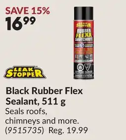 Princess Auto Black Rubber Flex Sealant offer