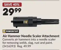 Princess Auto Air Hammer Needle Scaler Attachment offer