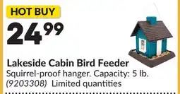 Princess Auto Lakeside Cabin Bird Feeder offer
