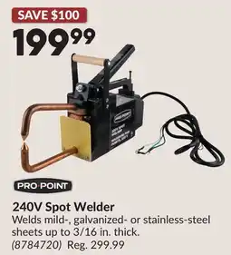 Princess Auto 240V Spot Welder offer