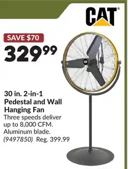 Princess Auto 30 in. 2-in-1 Pedestal and Wall Hanging Fan offer