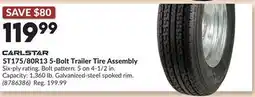 Princess Auto ST175/80R13 5-Bolt Trailer Tire Assembly offer
