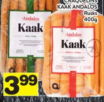 Supermarché PA CRAQUELINS KAAK ANDALOS / Rusks offer