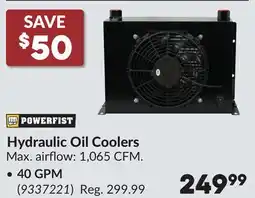 Princess Auto Hydraulic Oil Coolers 40 GPM offer