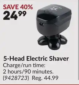 Princess Auto 5-Head Electric Shaver offer