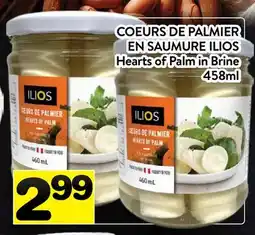Supermarché PA COEURS DE PALMIER EN SAUMURE ILIOS | Hearts of Palm in Brine offer