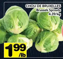 Supermarché PA CHOU DE BRUXELLES | Brussels Sprouts offer
