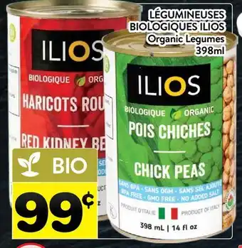 Supermarché PA LÉGUMINEUSES BIOLOGIQUES ILIOS / Organic Legumes offer