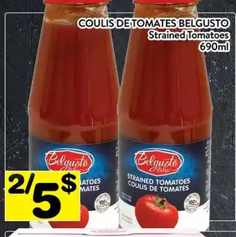 Supermarché PA COULIS DE TOMATES BELGUSTO / Strained Tomatoes offer