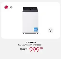 Meubles RD Washer LG - Top-Load White 27 - WT8405CW offer