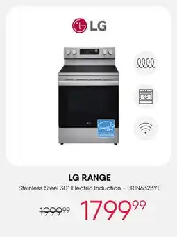 Meubles RD Range LG - Stainless Steel 30 Electric Induction - LRIN6323YE offer