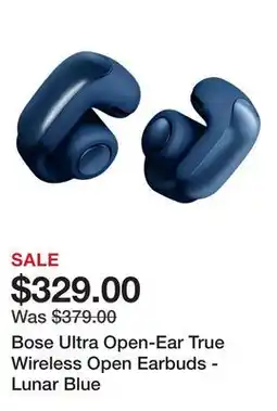 Newegg Bose Ultra Open-Ear True Wireless Open Earbuds - Lunar Blue offer