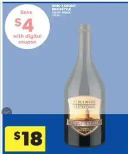 Real Canadian Liquorstore KING’S CROSS Irish Style Cream Liqueur offer