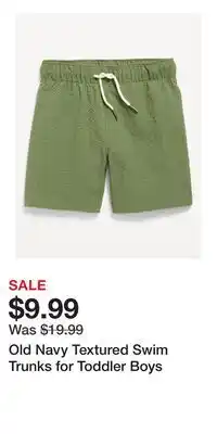 Old Navy Old Navy Textured Swim Trunks for Toddler Boys offer