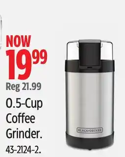 Canadian Tire BLACK+DECKER 0.5-Cup Coffee Grinder offer