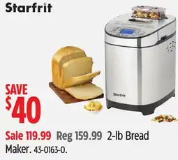 Canadian Tire Starfrit 2-lb Bread Maker offer
