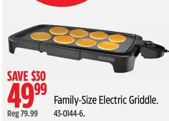 Canadian Tire Black & Decker Family-Size Electric Griddle offer