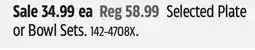 Canadian Tire Corelle Selected Plate or Bowl Sets offer