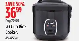 Canadian Tire MASTER Chef 20-Cup Rice Cooker offer