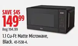 Canadian Tire MasterChef 1.1 Cu-Ft Matte Microwave, Black offer
