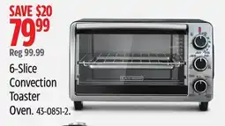 Canadian Tire Black & Decker 6-Slice Convection Toaster Oven offer