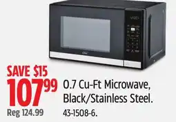 Canadian Tire MASTER Chef 0.7 Cu-Ft Microwave, Black/Stainless Steel offer