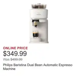 Costco Philips Baristina Dual Bean Automatic Espresso Machine offer