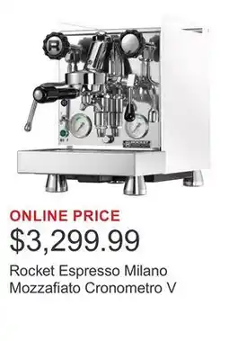 Costco Rocket Espresso Milano Mozzafiato Cronometro V offer