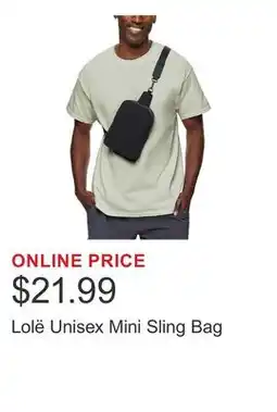 Costco Lolë Unisex Mini Sling Bag offer