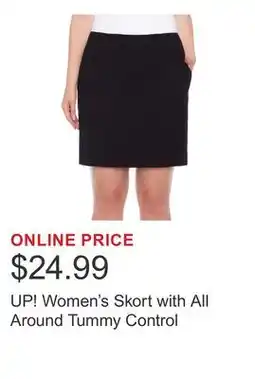 Costco UP! Women's Skort with All Around Tummy Control offer