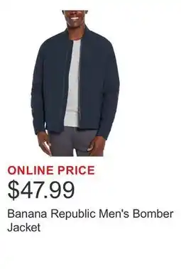 Costco Banana Republic Men's Bomber Jacket offer