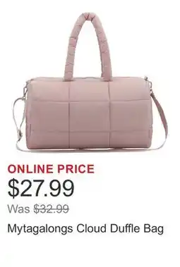 Costco Mytagalongs Cloud Duffle Bag offer