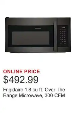 Costco Frigidaire 1.8 cu ft. Over The Range Microwave, 300 CFM offer