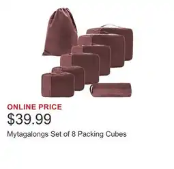 Costco Mytagalongs Set of 8 Packing Cubes offer