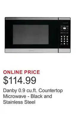 Costco Danby 0.9 cu.ft. Countertop Microwave - Black and Stainless Steel offer