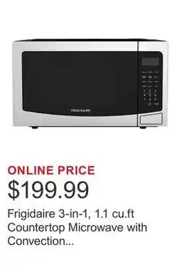 Costco Frigidaire 3-in-1, 1.1 cu.ft Countertop Microwave with Convection Air Fry, Stainless offer