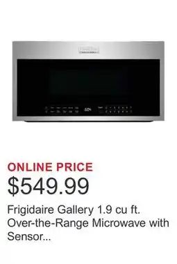 Costco Frigidaire Gallery 1.9 cu ft. Over-the-Range Microwave with Sensor Cook - 400 CFM offer
